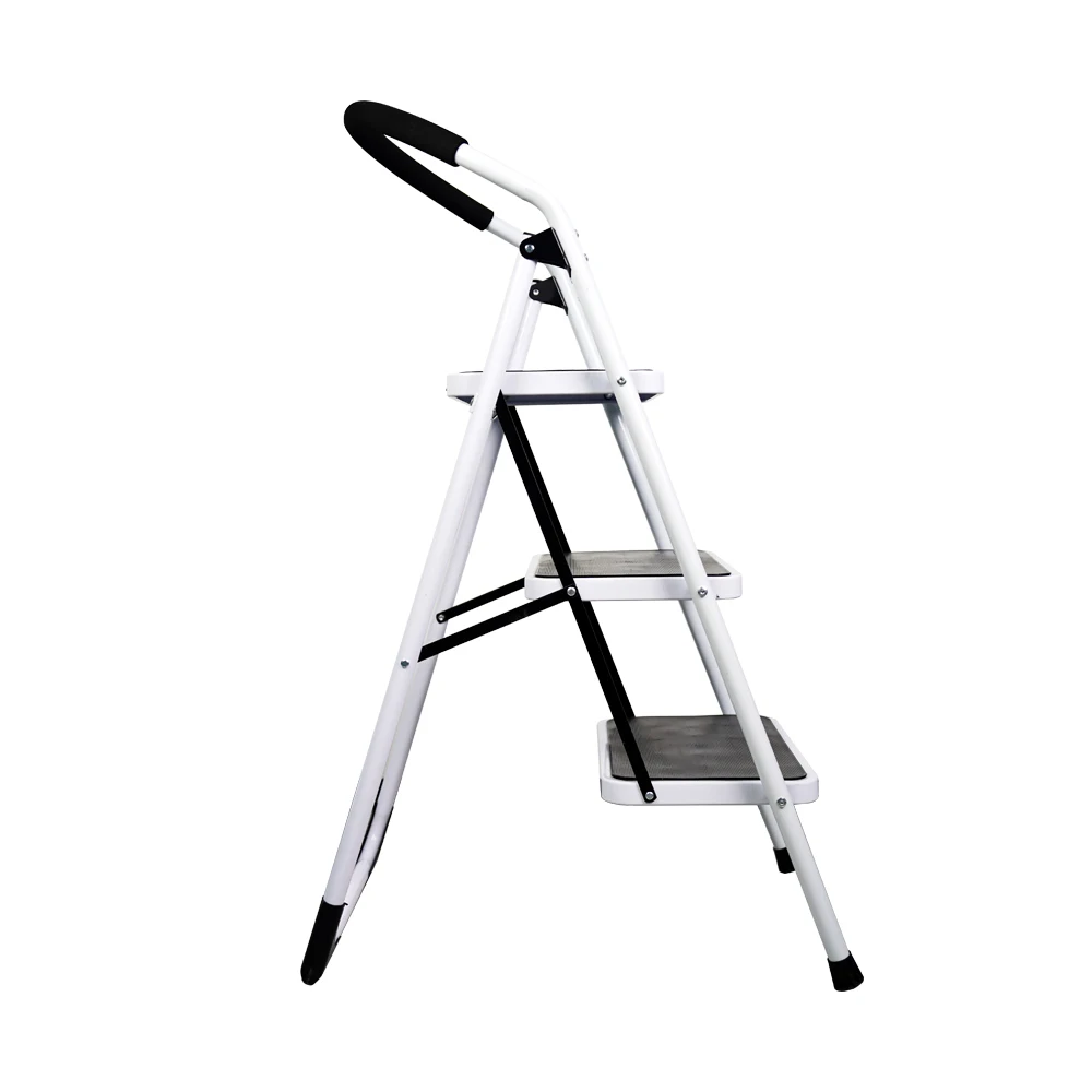 ДЛЯ BOWEITI Портативная тонкая 3-ступенчатая бытовая складная стремянка из