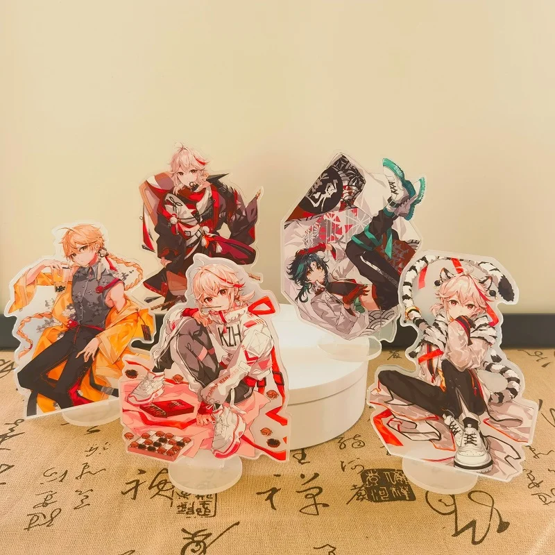

Hot Anime Genshin Impact Xiao Cosplay New Style Acrylic Game Figure Kaedehara Kazuha Stand Model Plate Desk Decor Prop Fans Gift