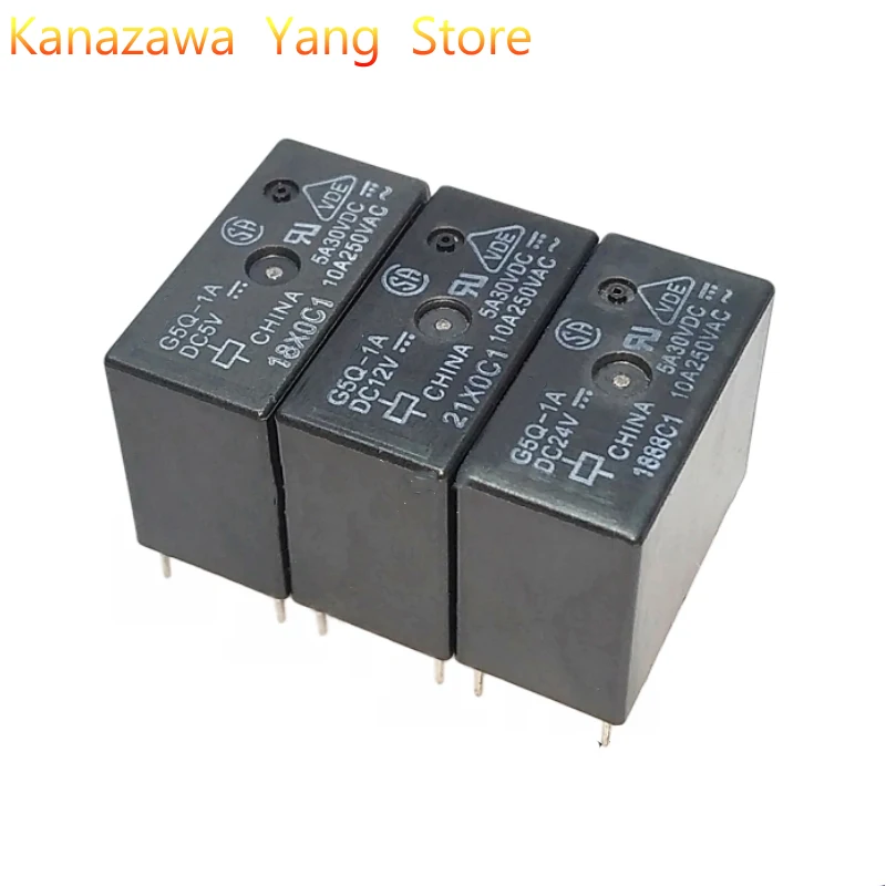 

G5Q-1A-DC5V 5V G5Q-1A-DC24V 24V G5Q-1A-DC12V 12V 10A Relay DIP4