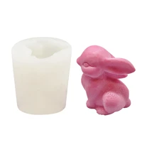 bunny silicone mold 3d silicone mold soap mold bunny candle mold handmade craft chocolate candy mold cake decorating tools