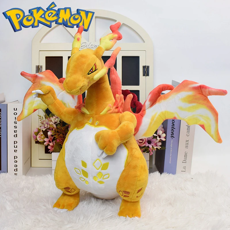 

2022 New Big Size Dynamax Charizard Plush Toy Charmander Pikachu Pokemon Fire Dragon Anime Eevee Snorlax Stuffed Doll Kid Gift
