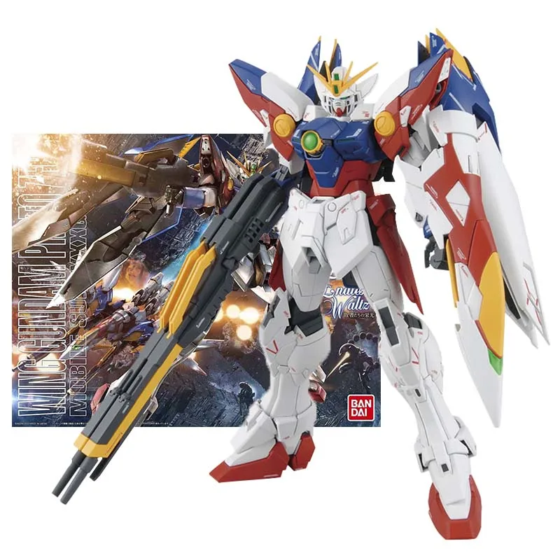 

Набор оригинальных моделей Bandai Gundam, аниме фигурка MG 1/100 Wing Zero EW коллекция, фигурка Gunpla аниме, игрушки, бесплатная доставка