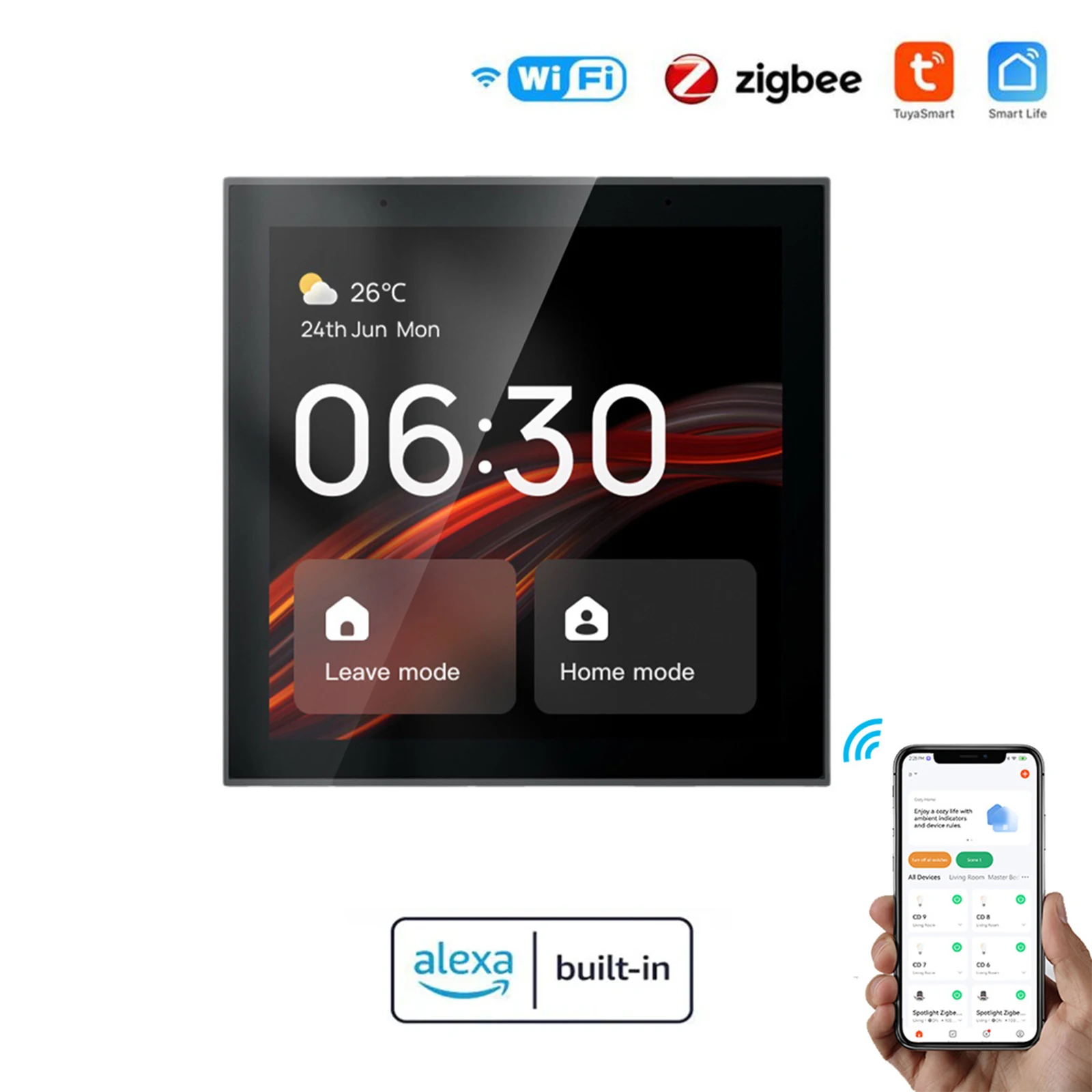 

APP Remote Control Multifunctional Inch Multi Function Intelligent Central Control Gateway Panel Remote Control