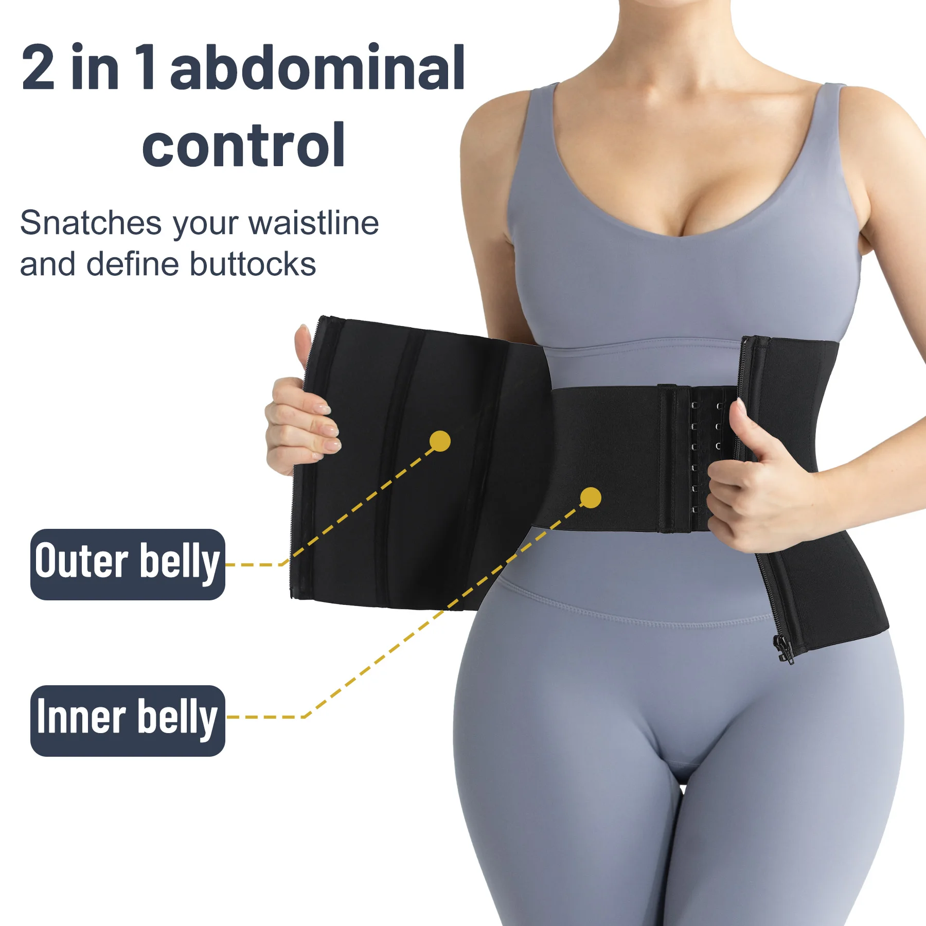 Atbuty Bandage Wrap Strap Latex Waist Trainer Steel Bone Belly Slimming Girdle Women Modeling Belt Postpartum Corset Body Shaper