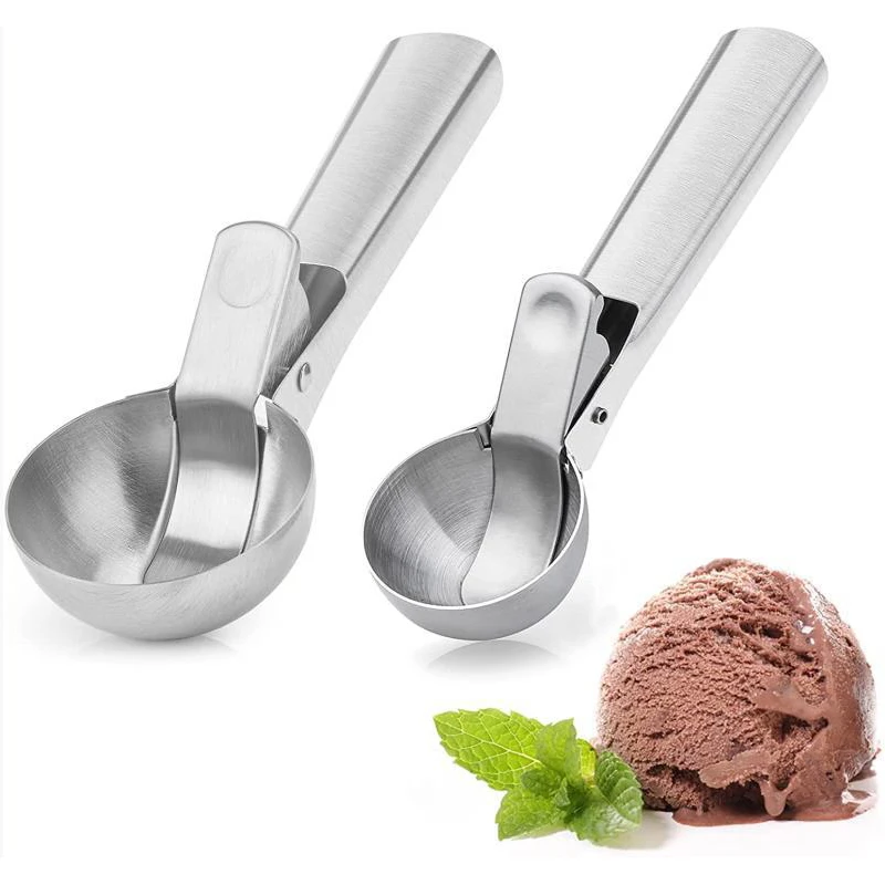 

Ice Cream Scoops Stacks Stainless Steel Ice Cream Digger Non-Stick Fruit Ice Ball Maker Watermelon Ice Cream Spoon Tool