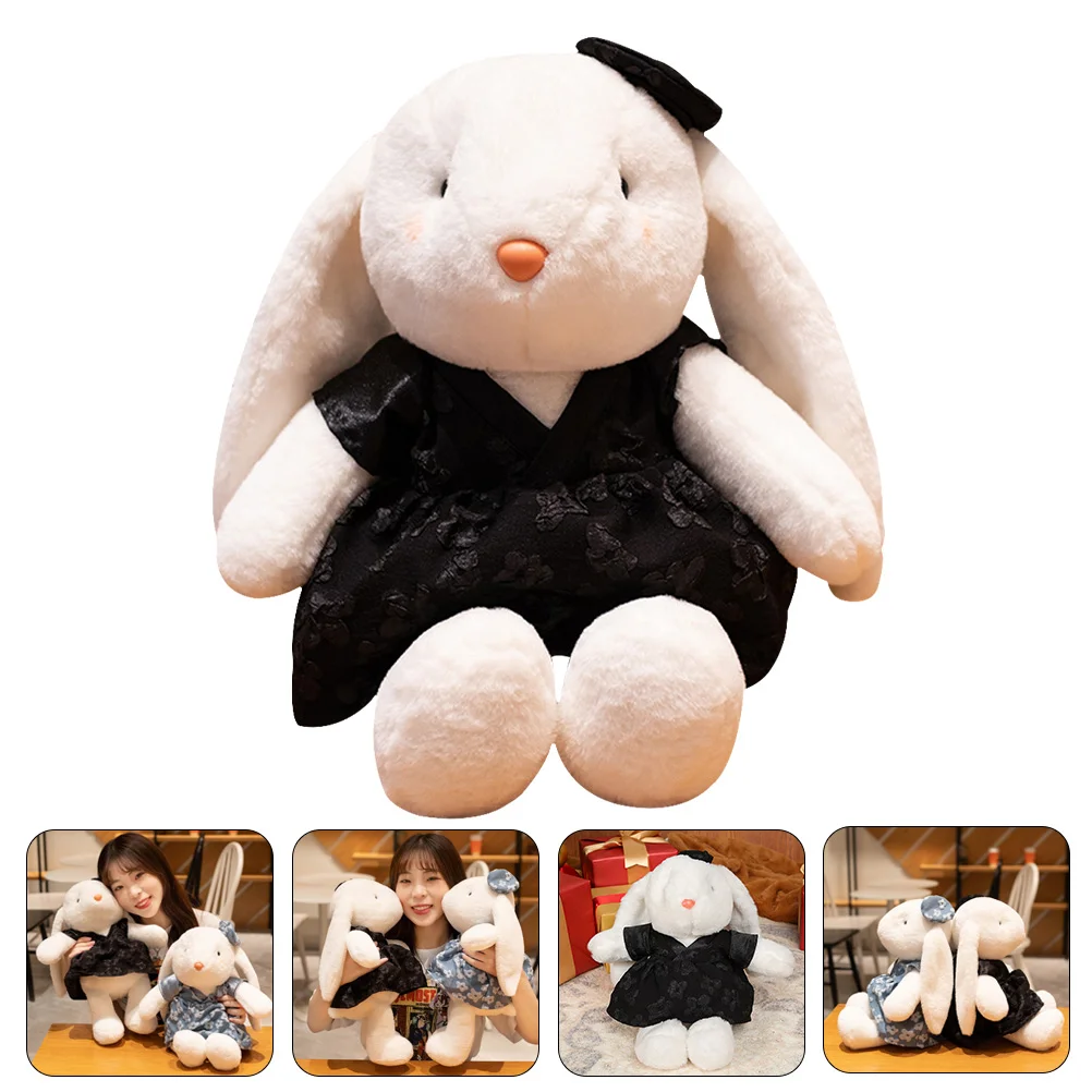 

Bunny Plush Stuffed Rabbit Animalpillow Easter Toy Figurine Hugging Statue Garden Animated Soft Adorable Toys Animals Kids