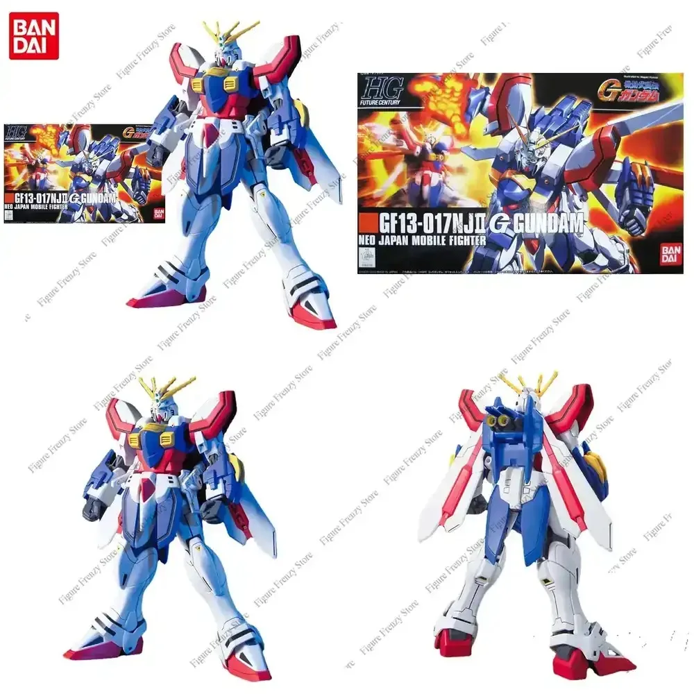 Фото Специальное предложение: Оригинальная модель Bandai Gundam HGFC GF13-017NJII GOD GUNDAM, сборная модель, аниме-фигурка, игрушка-конструктор Gunpla №1
