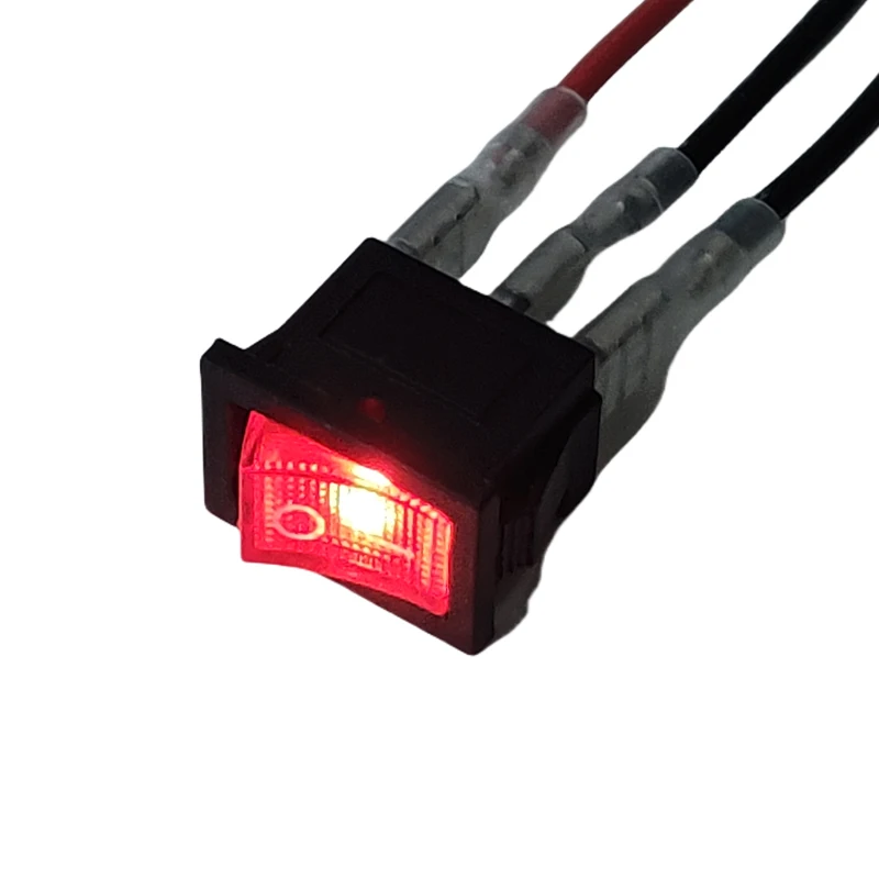 

21X1 5 мм Φ переключатель с 3 Проводами LED12V/прямоугольный рокер 220 В ВКЛ./ВЫКЛ. 3Pin 2 положения для домашней сменной панели DIY