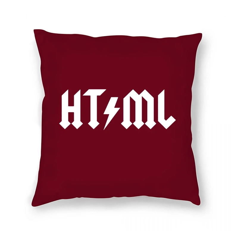 

Unisex Pillow Case Html Programmer Developer Coder Funny Minimalist Artwork Gift