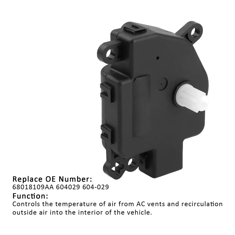 604-029 HVAC Heater Blend Air Door Actuator For Jeep Wrangler Dodge Journey Chrysler 200 68018109AA(2 PCS)