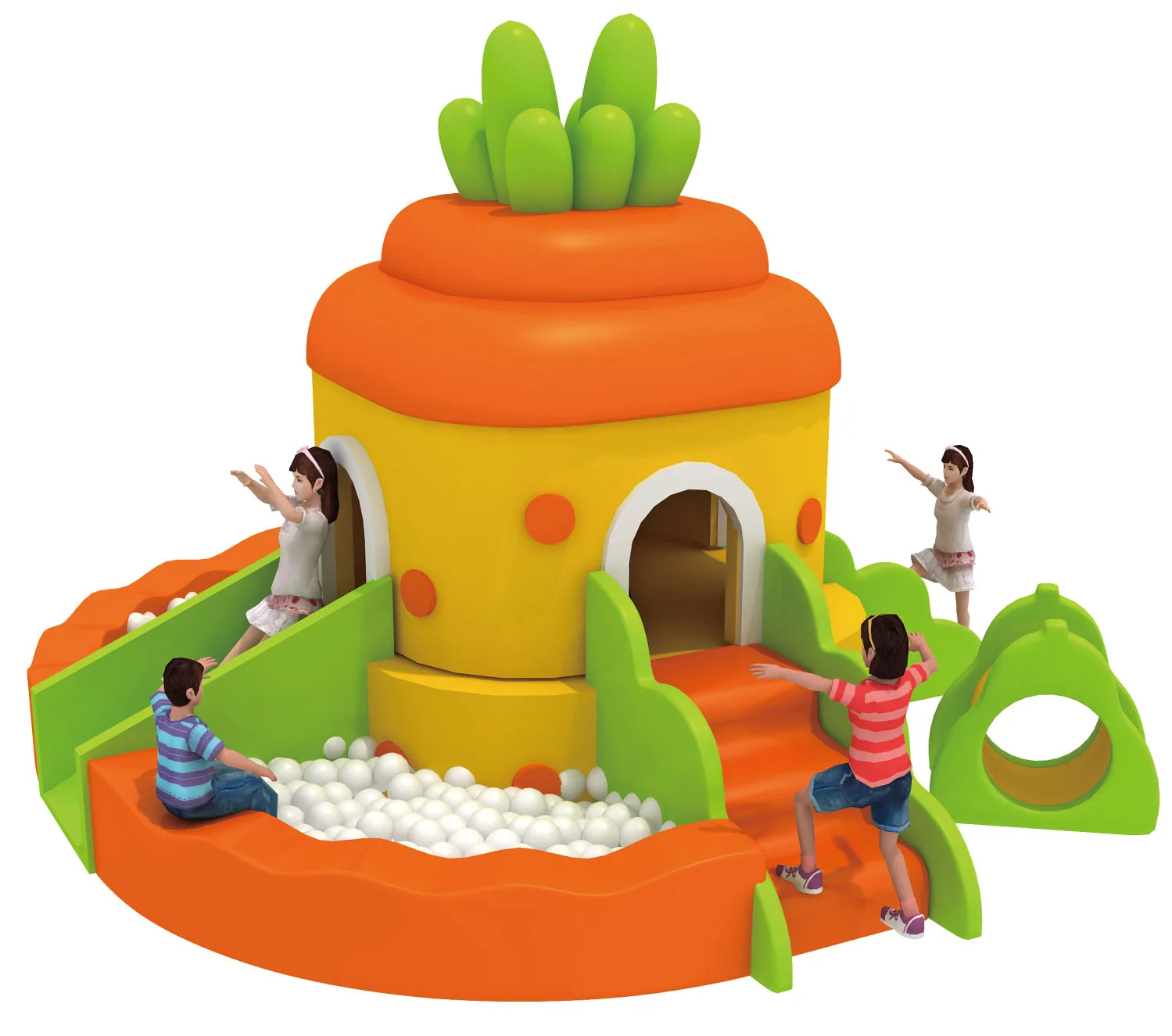 

Indoor Naughty Castle Children's Favorite Beautiful Ball Pools with Different Shapes