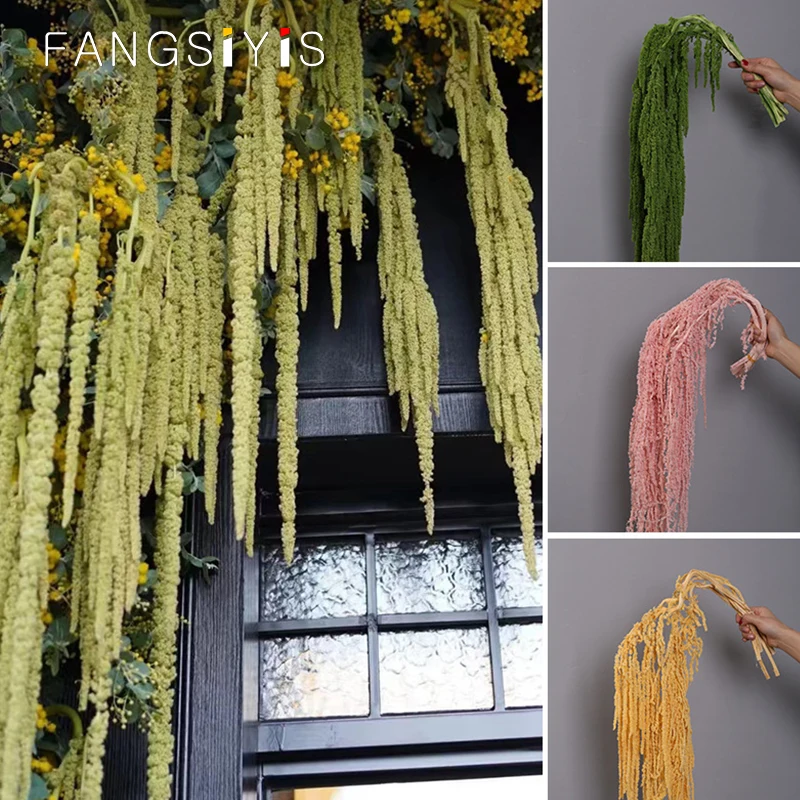 

5pcs Eternal Flower Hanging Rice Dried Flower Arrangement Natural Real Flower Hanging DIY Garden Wedding Dried Flower Decoration