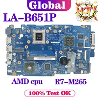 notebook la b651p mainboard for dell inspiron 5545 5445 laptop motherboard amd a8 7100 a10 7300 cpu r7 m265 main board