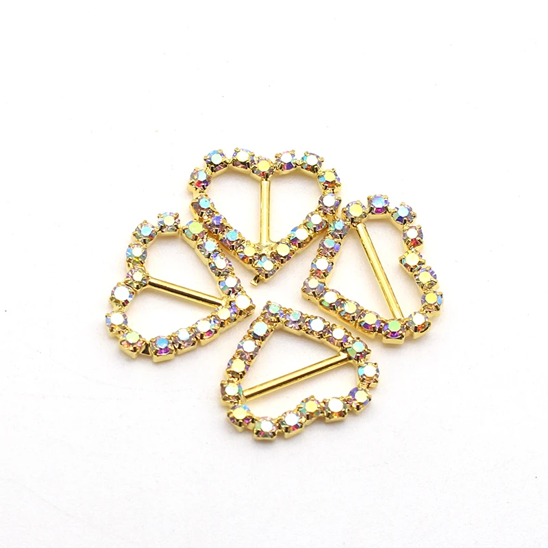 

New 10 piece 15MM Peach Heart Rod Buckle is Used For Artificial Production of Decorative Clothing Accessories, etc