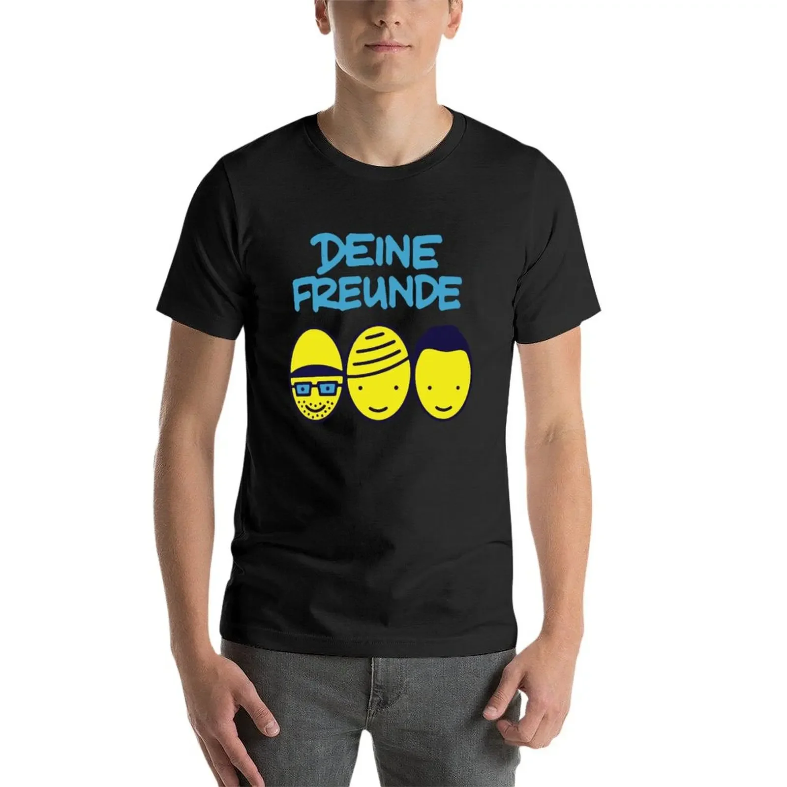 nei Freunde футболка аниме одежда черные синие арочные мужские футболки с рисунком