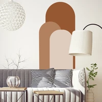 arch wall stickers abstract boho vinyl peel and stick removable wall decal living room interior home decoration