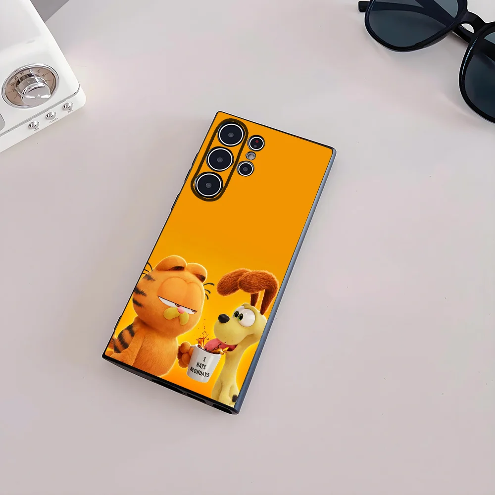 Милый мультяшный G-G-garfieldS Cat телефон для Samsung Galaxy S25 S24 S22 S23 Ultra S21 S20 Plus 5G матовый