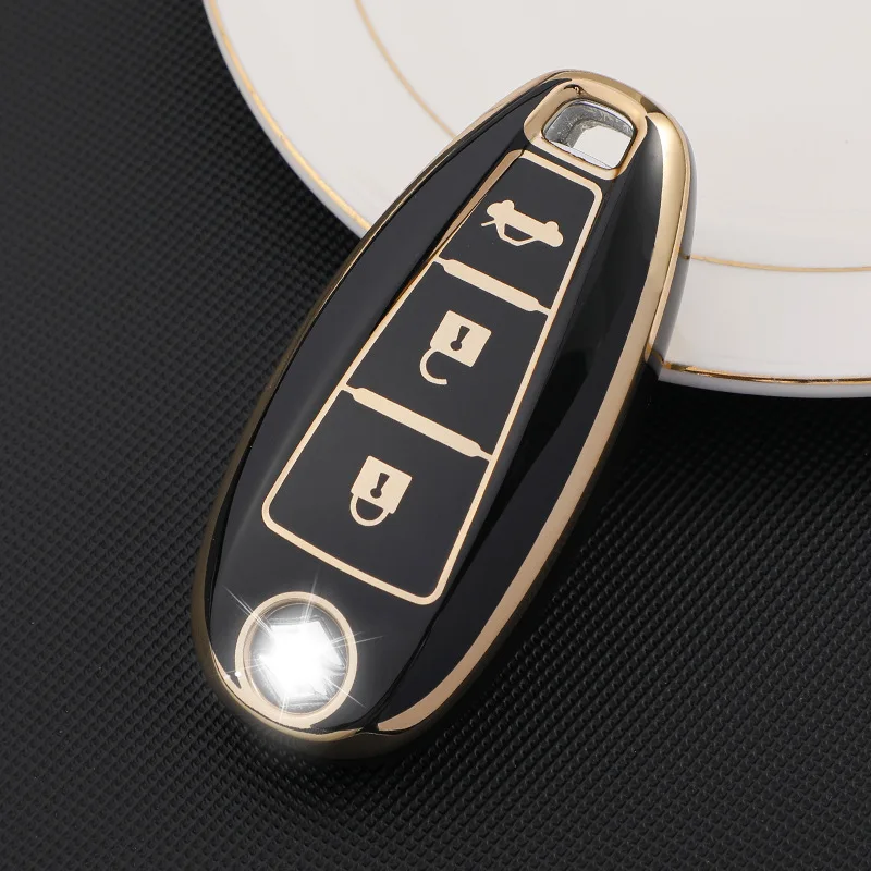 

Fashion TPU Car Key Case Cover Shell Fob For Suzuki Vitara Swift Ignis Kizashi SX4 Baleno Ertiga Samurai S-Cross Keychain