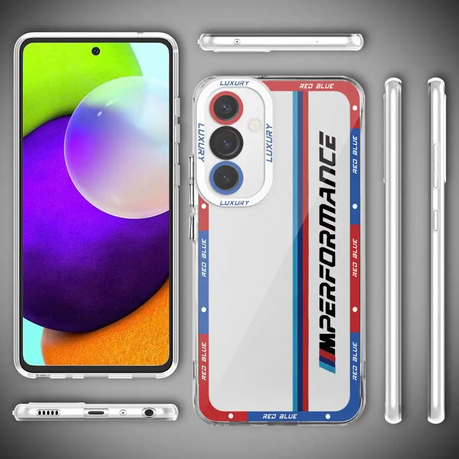 Роскошный спортивный чехол с логотипом автомобиля Power-W для Samsung Galaxy A14 A13 A15 A23 4G A34