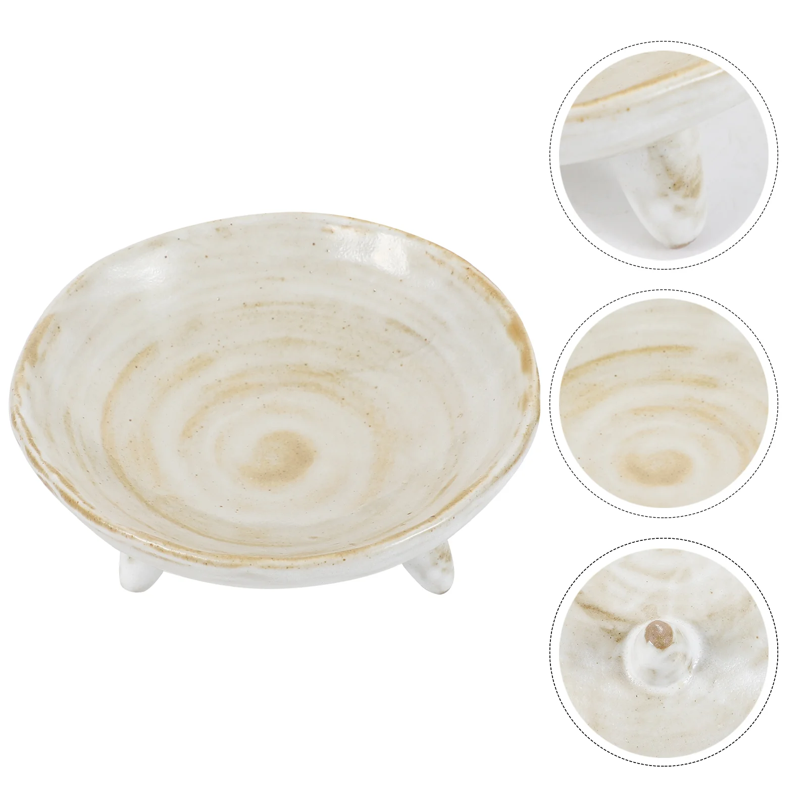 

Simple Sauce Dish Stackable Seasoning Soy Restaurant Sauce Dish with Three Feet