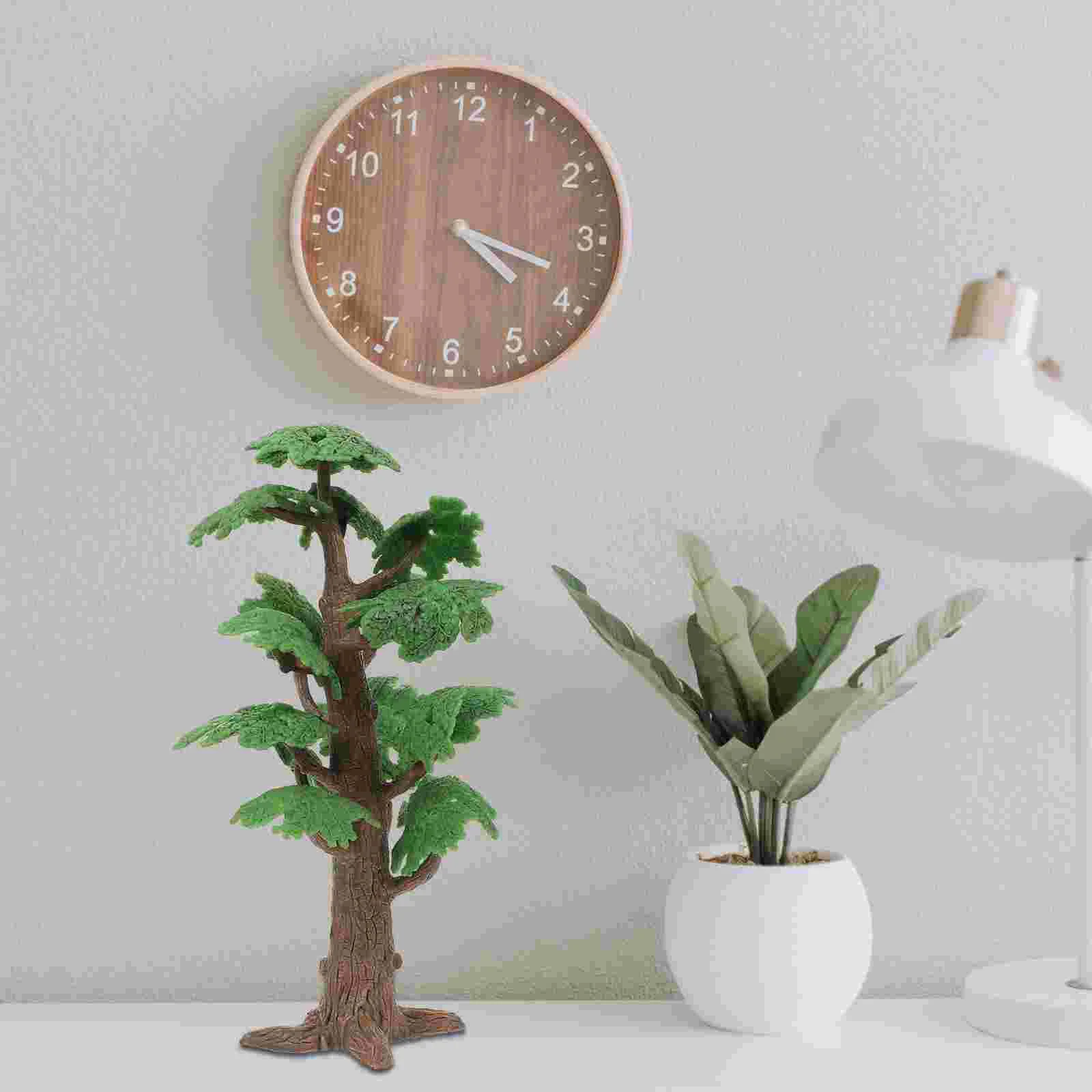 Деревья Модель Поезд Пейзаж Растение Декор Микро Садовый Орнамент Пластиковое