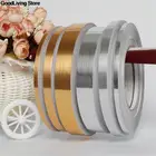 1 рулон, 50 м, керамическая плитка, защита от плесени, зазор, золотистая, серебристая, черная самоклеящаяся настенная плитка, напольная лента