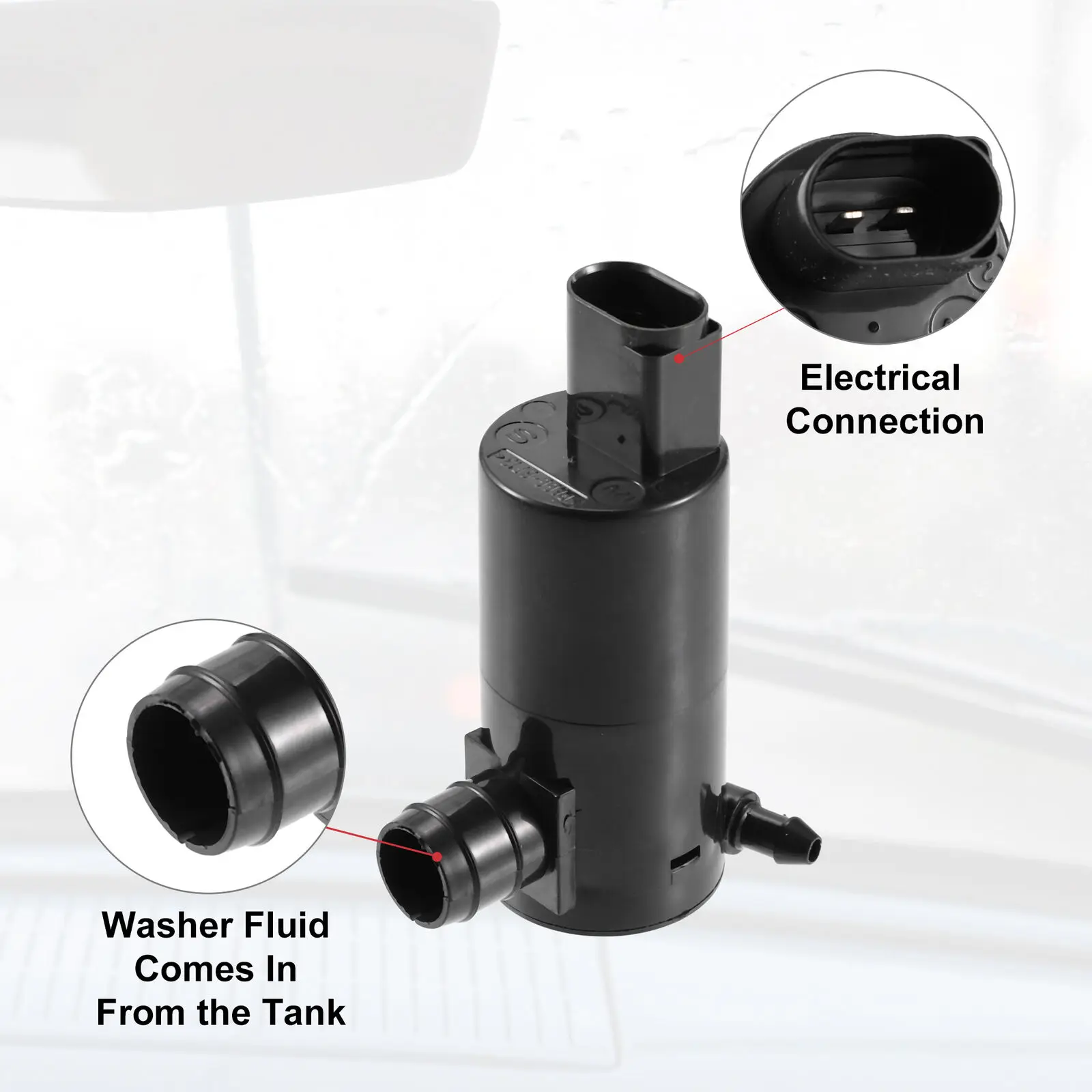 

Оригинальный насос омывателя переднего или заднего стекла 85330-0d050,85330-0d060 для Yaris 2006-2011, Suzuki Splash 2008-, Sx4 2006-2013