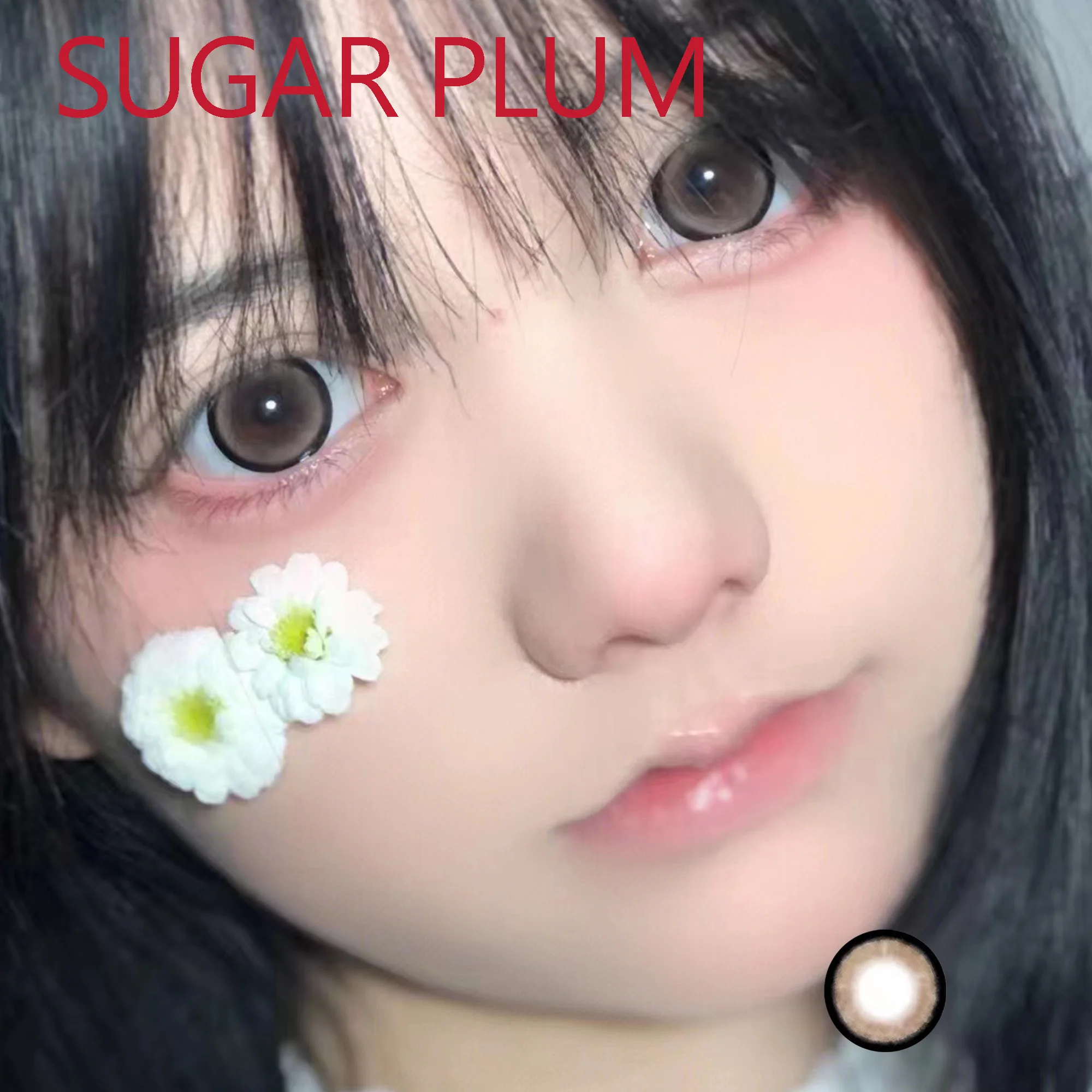 

ViviGo 14.50mm Fashion Dolly Soft Contact Lenses Women Men Accessories линзы для глаз цветные Sugar Plum