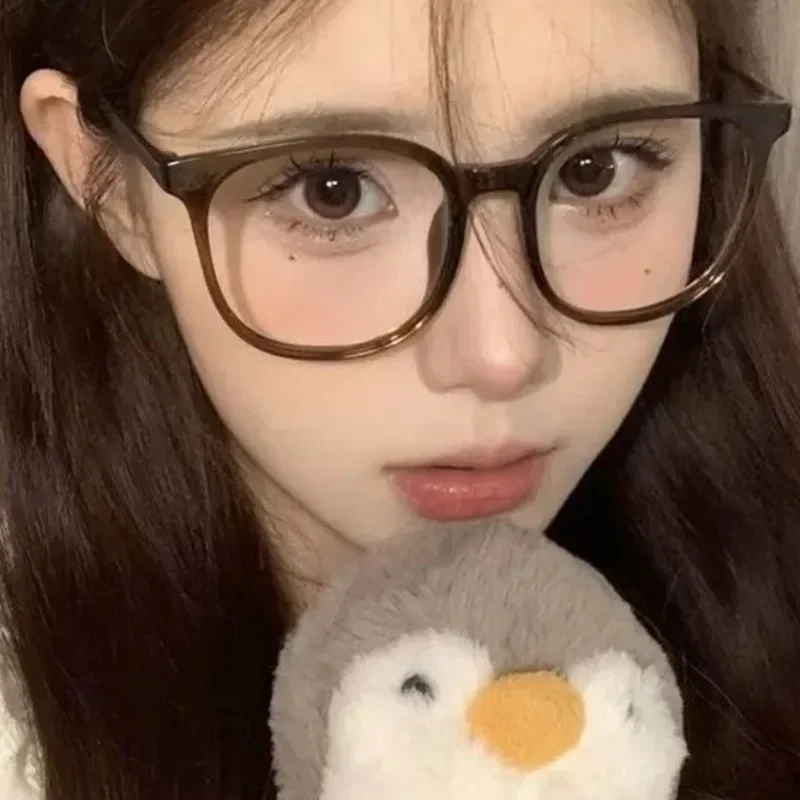 Большие квадратные очки в оправе для женщин и мужчин простые прозрачные