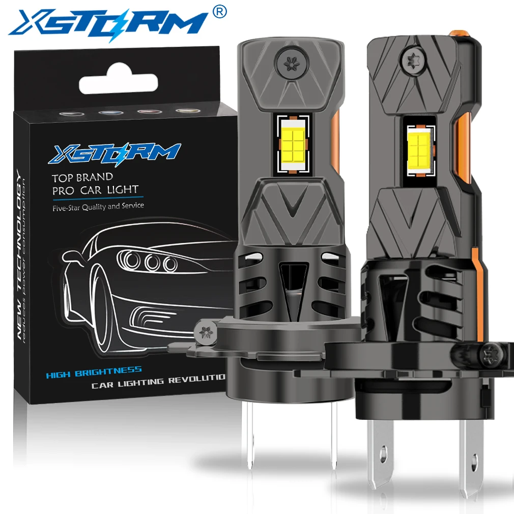 Фото XSTOTM H7 Светодиодная фара Canbus 5500K 80W 20000LM H4 Фара Противотуманная фара 9005 H11 Светодиодные лампы Автомобильные турбо-светильники Белая лампа №1