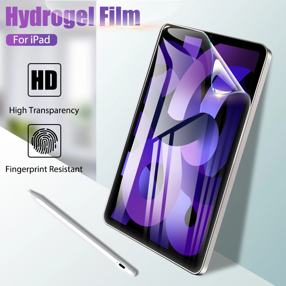 

Hydrogel Film For Ipad Pro 11 Air 5 4 3 10.9 Screen Protector For Ipad Mini 6 2 1 10.2 9.7 9th Generatio 2022 2021 2020 No Glass