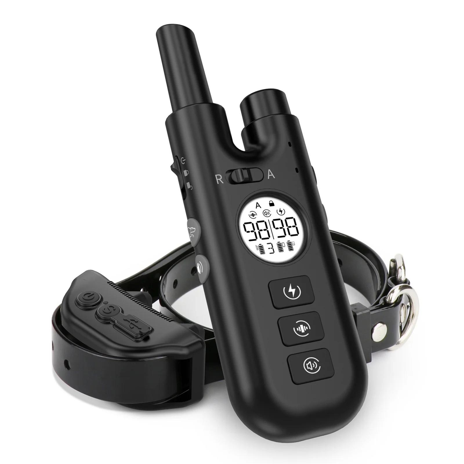 

Intelligent Remote Control Training Supplies Pet Dog Trainer Automatic Bark Collar with Backlit LCD Display