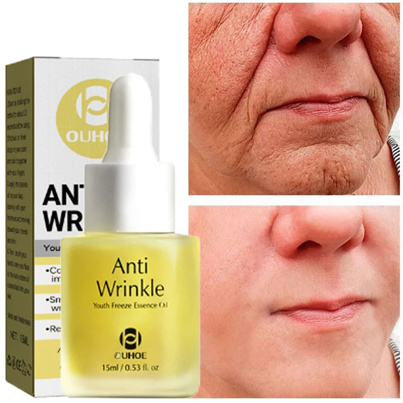 Instant Wrinkles Remove Face Serum Anti-Aging Firming Lifting Fade Fine Lines Essence Improve Skin Sagging Tighten Moisturizing