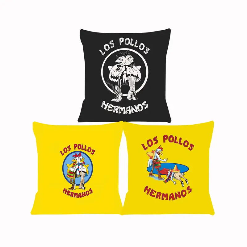 

Наволочка для дивана LOS POLLOS Hermanos, подушка, Обложка для сиденья, автомобильная декоративная подушка для детской комнаты, 45x45 см