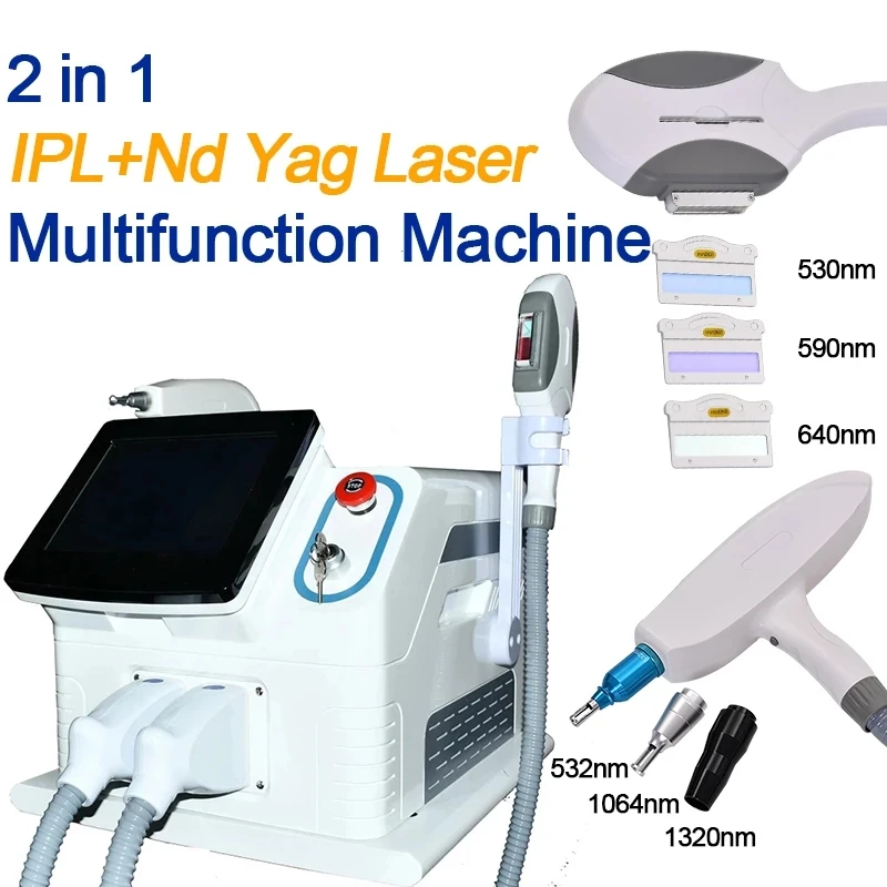 

2 in 1 Diode IPL OPT Laser Hair Removal Machine Professional with Picosecond Laser Reomve Tattoo Pigment Full Body for Salon