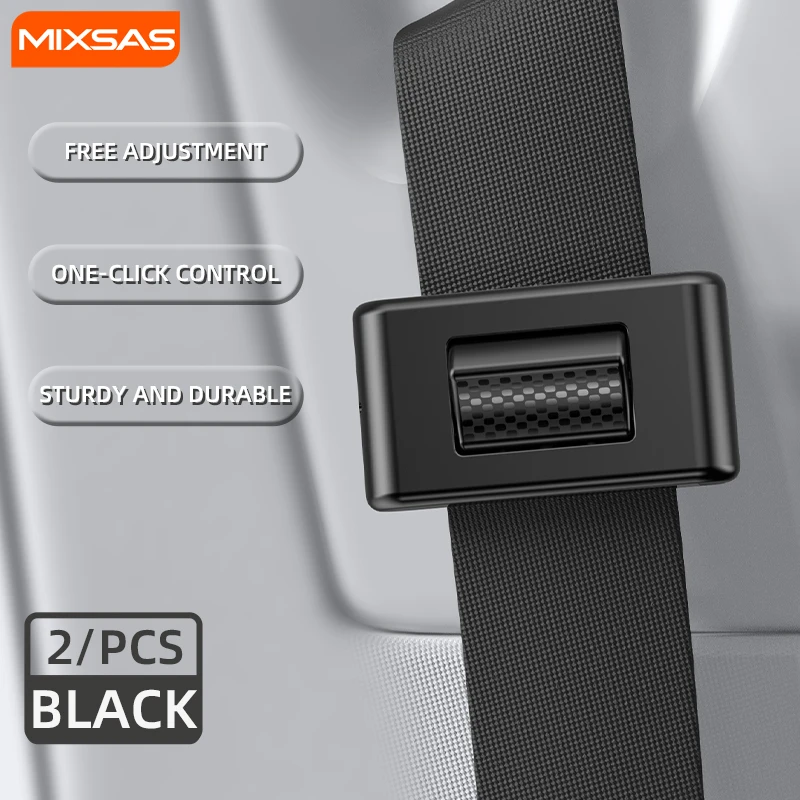 

MIXSAS Recommen автомобильный ремень безопасности ограничитель зажима 1/2 шт. держатель ремня безопасности портативный противоскользящий крепежный зажим безопасности для всех автомобилей