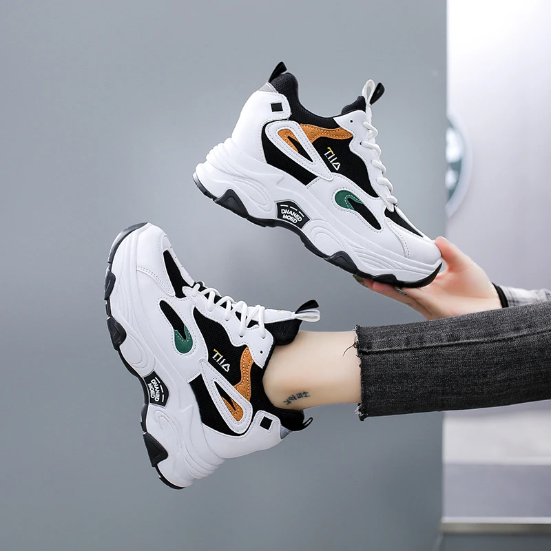 2023 New Girls' Summer Fashion Casual Shoe Platform Shoe Breathable Mesh Zapatillas Mujer Student Outdoor Sports Shoe Patch