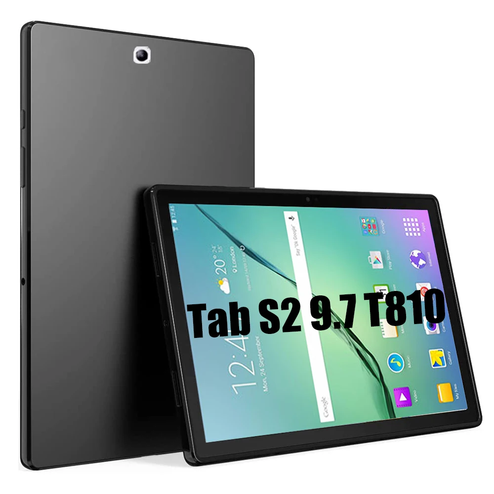 

Tablet Case for Samsung Galaxy Tab S2 9.7 2015 T810 T815 T813N T819N Bendable Soft Silicone TPU Protective Shockproof Cover