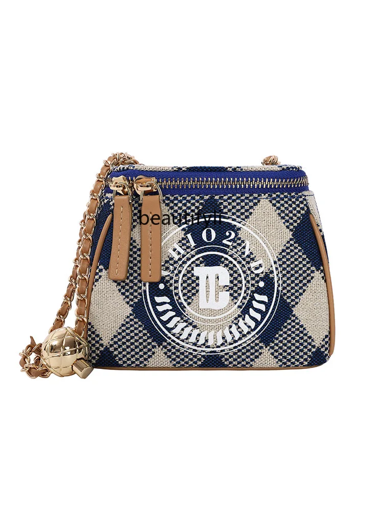 

zqBucket Bags Women's New Minority All-Match Shoulder Messenger Bag