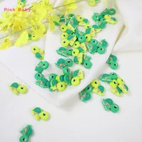 20pcs Silicone Baby Teething Beads Turtle Shaped Beads BPA Free  Baby Chewable Toy Newborns Pacifier Chains Necklace Accessories