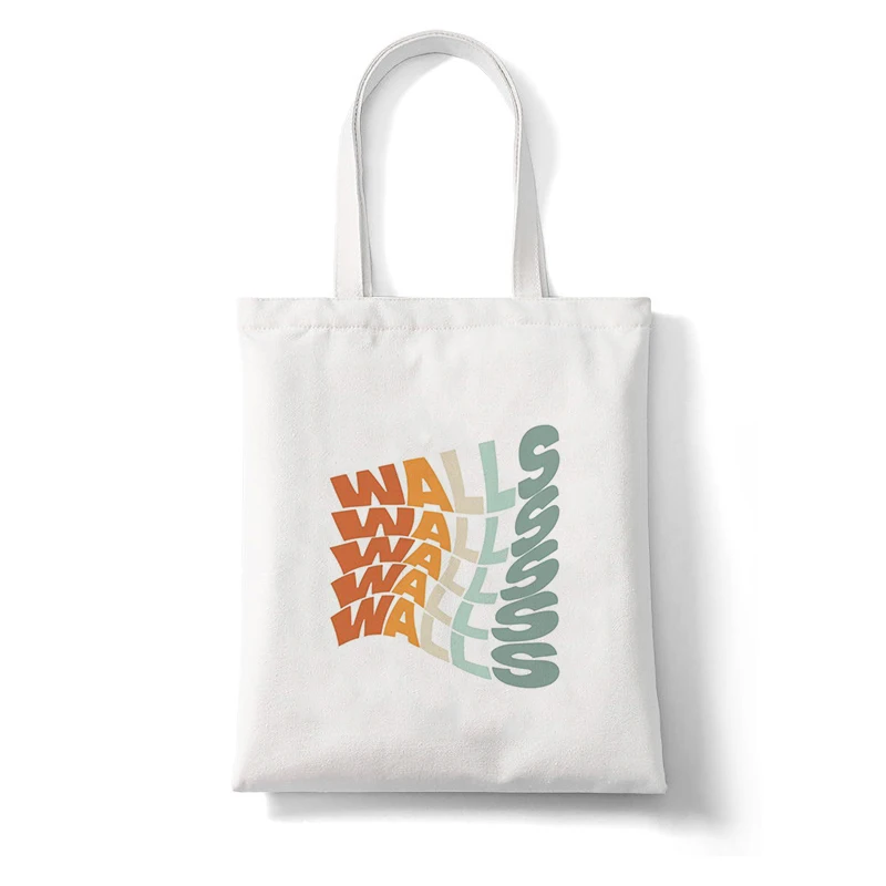 

Shopper Bags Shopping Tote Bag Louis Tomlinson Walls One Direction Beach Shoulder Bag Canvas Bags Large Capacity College Handbag
