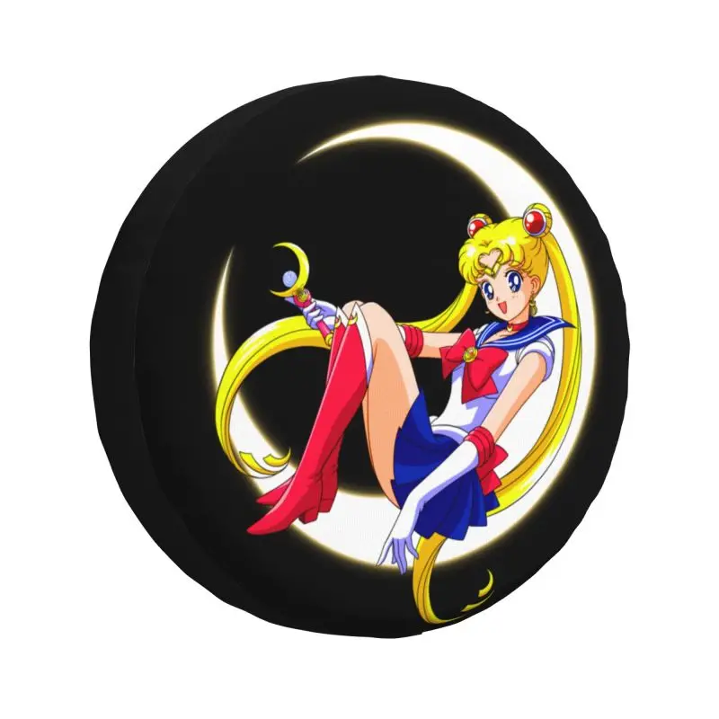 

Чехол на запасное колесо в стиле аниме Moon Girl 4x4 RV, японская защита Shojo Sailor Manga для Jeep Toyota 14 дюймов, 15 дюймов, 16 дюймов, 17 дюймов