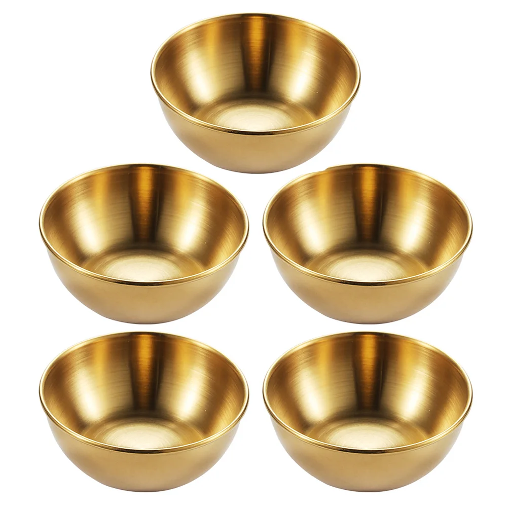 

Dish Sauce Bowls Dipping Bowl Plates Appetizer Dishes Seasoning Small Mini Steel Stainless Cups Soy Plate Serving Condiment