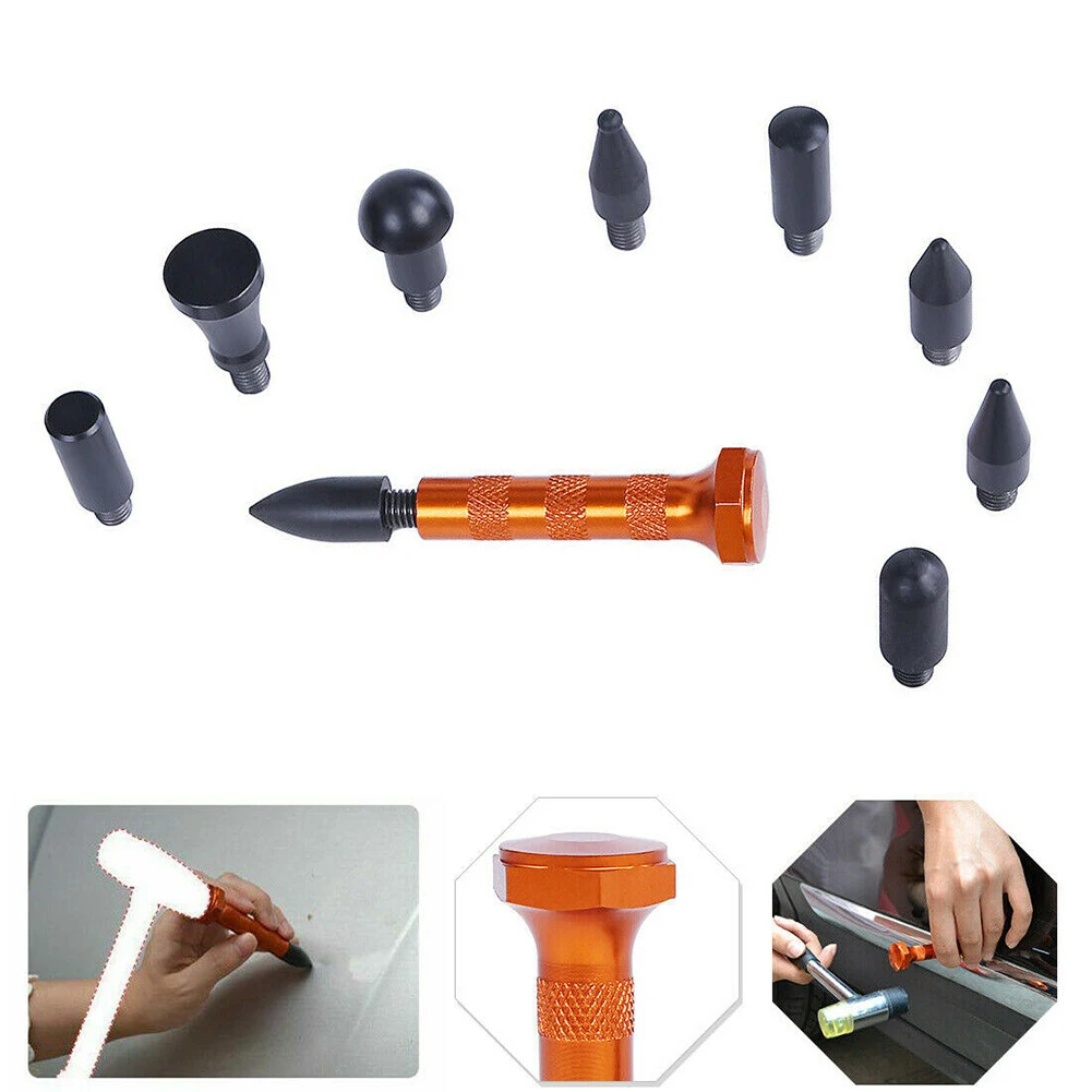 

Suitable For Body Dent Repair Sag Repair Tool Tapdown Pen With 9 Heads Dent Repair Metal High Strength Plastic