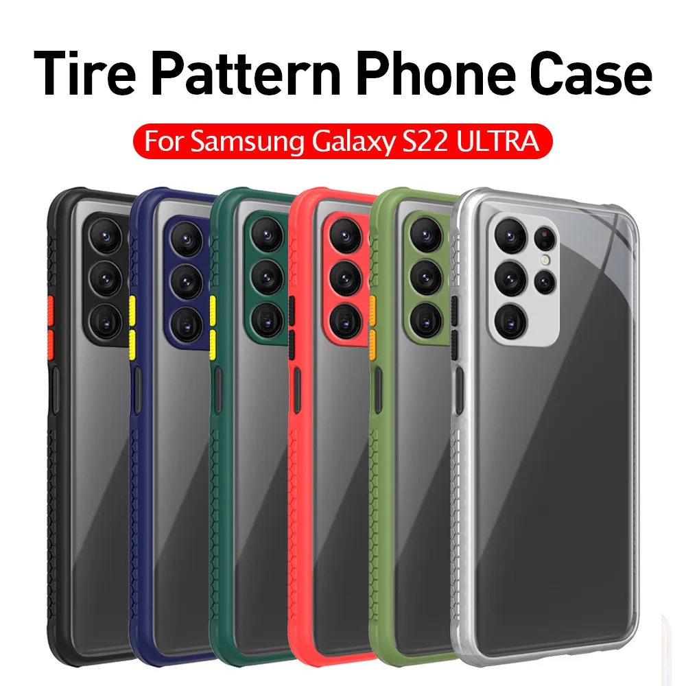 Чехол для Samsung Galaxy S22 Прозрачный Акриловый чехол с рисунком в виде шин S 22 Plus