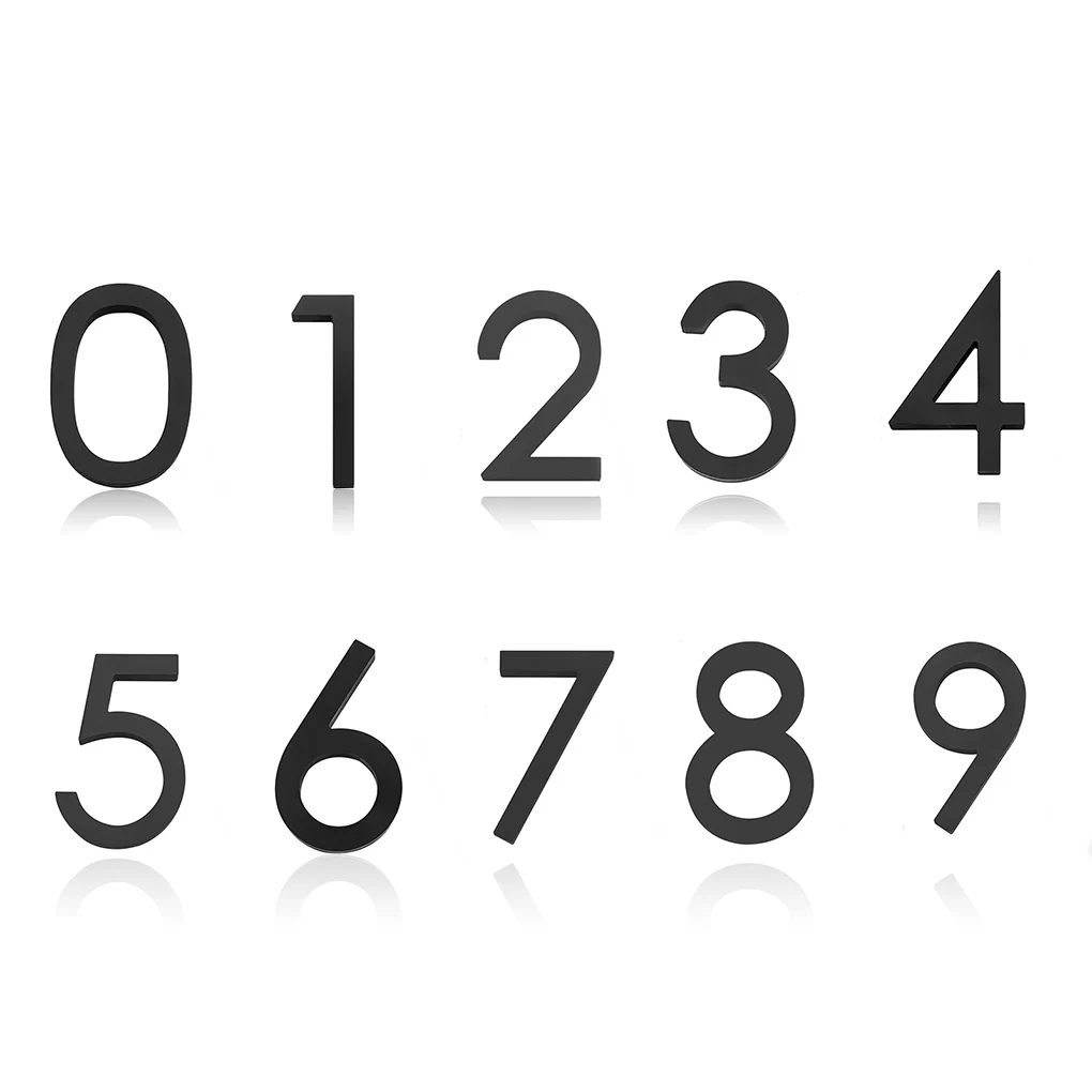 

10 шт./компл. номер дома 0-9 блоков этажи склады дверной знак номера фермерский деревенский адрес принадлежности для таблички