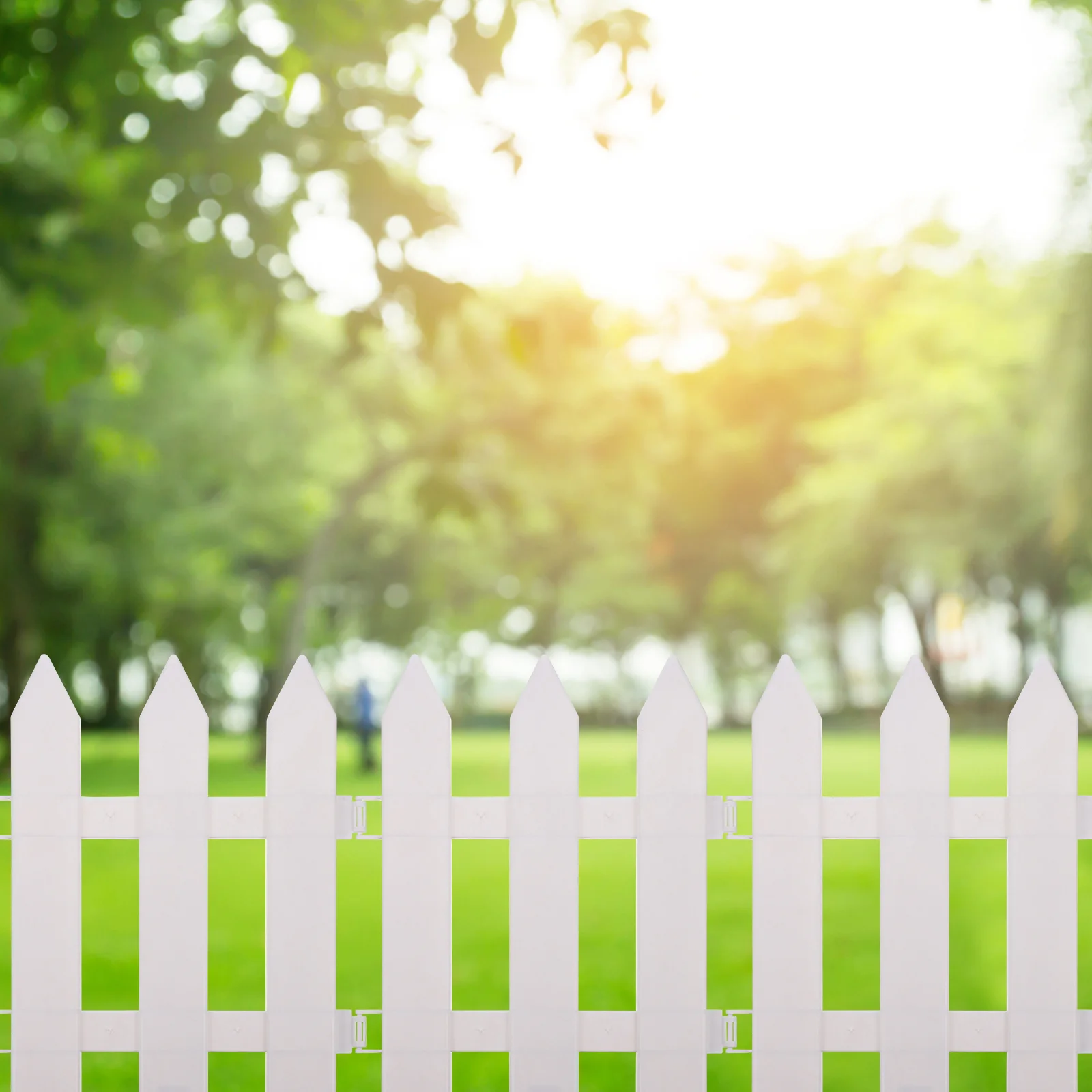 

2 Sets The Fence Garden Decoration Lawn Protective Bling Plastic Edge Trim Ground Plug Patio Edging