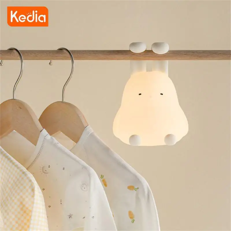 

Can Hang Ears Folding-eared Rabbit Clap The Lamp Foldable Warm Light Nightlight Sleep Light Mobile Phone Holder Led Night Light