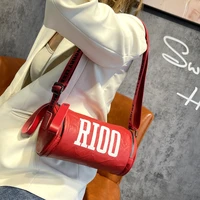 fancy frills womens bag small barrel sling bag brand designer shoulder bag 2022 trend messenger purses crossbody sac