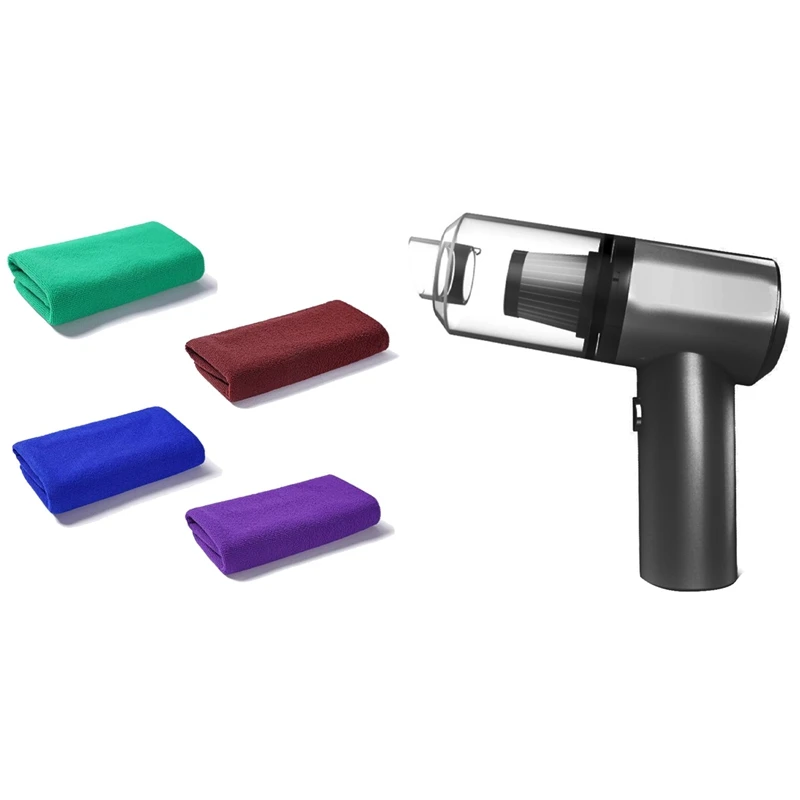 

Полотенце из микрофибры для чистки и сушки с ручным перезаряжаемым портативным пылесосом